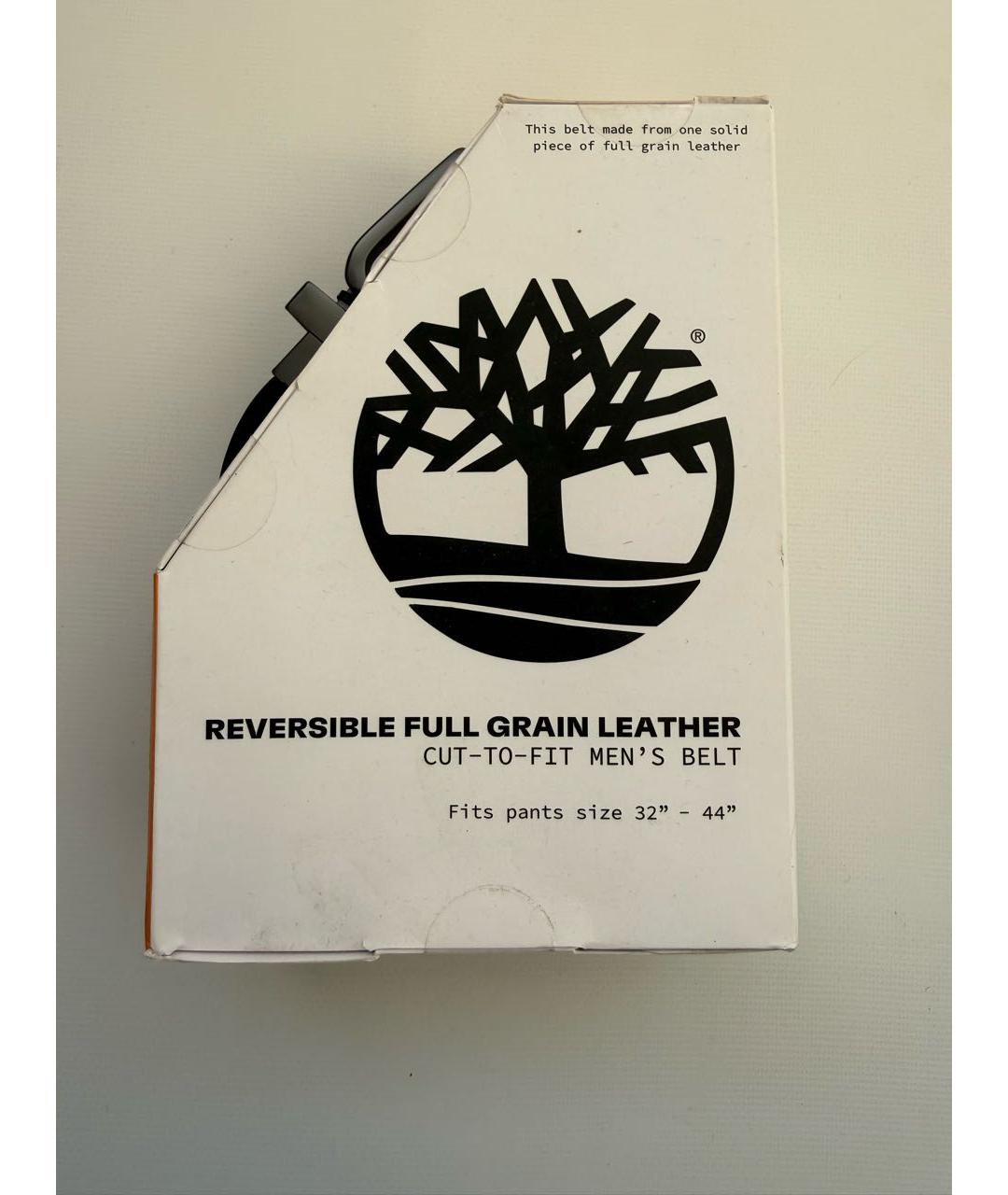 TIMBERLAND Коричневый кожаный ремень, фото 3