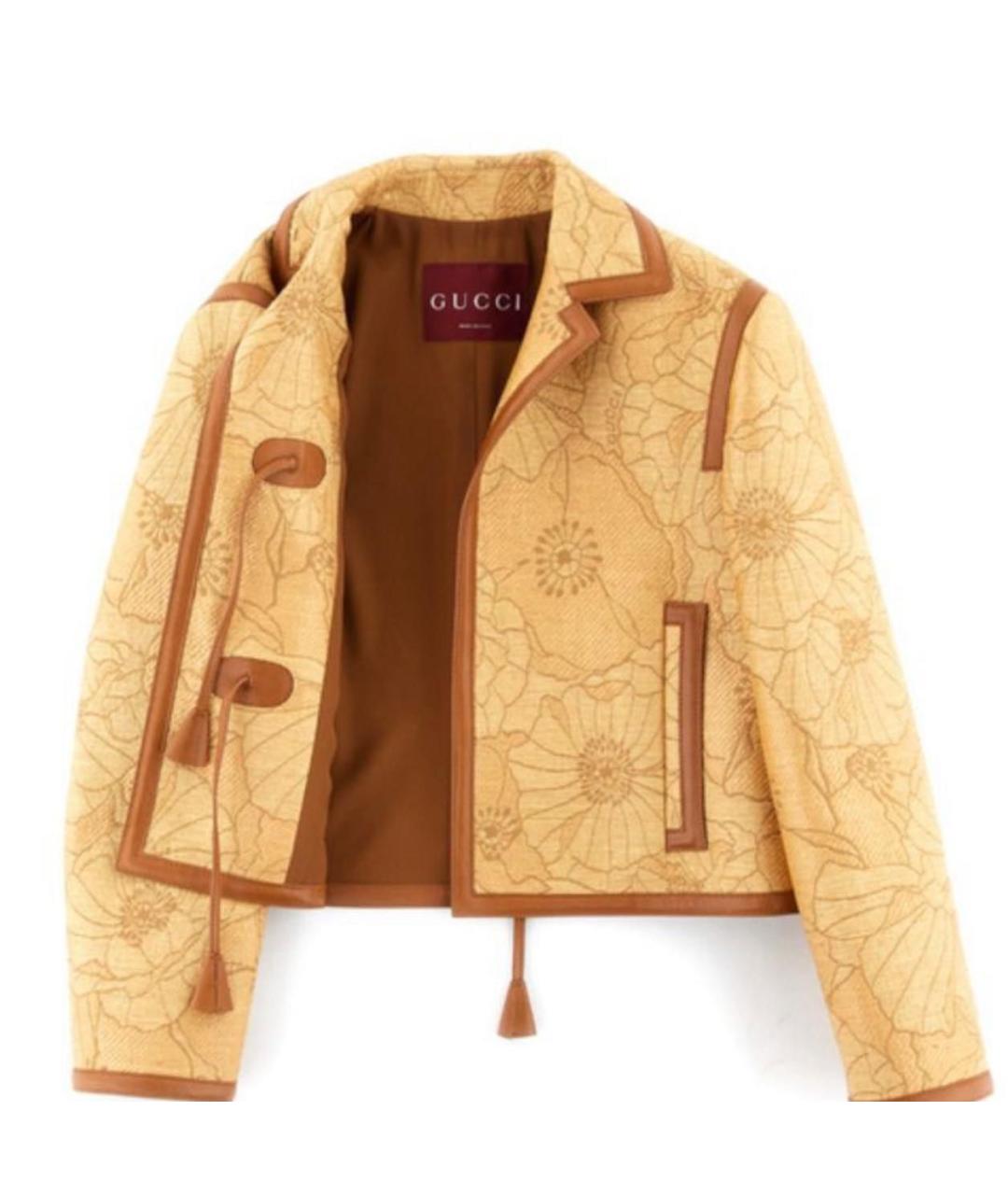 GUCCI Бежевый жакет/пиджак, фото 2