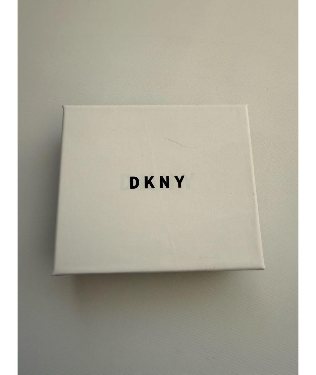 DKNY Серебрянный кошелек из искусственной кожи, фото 4
