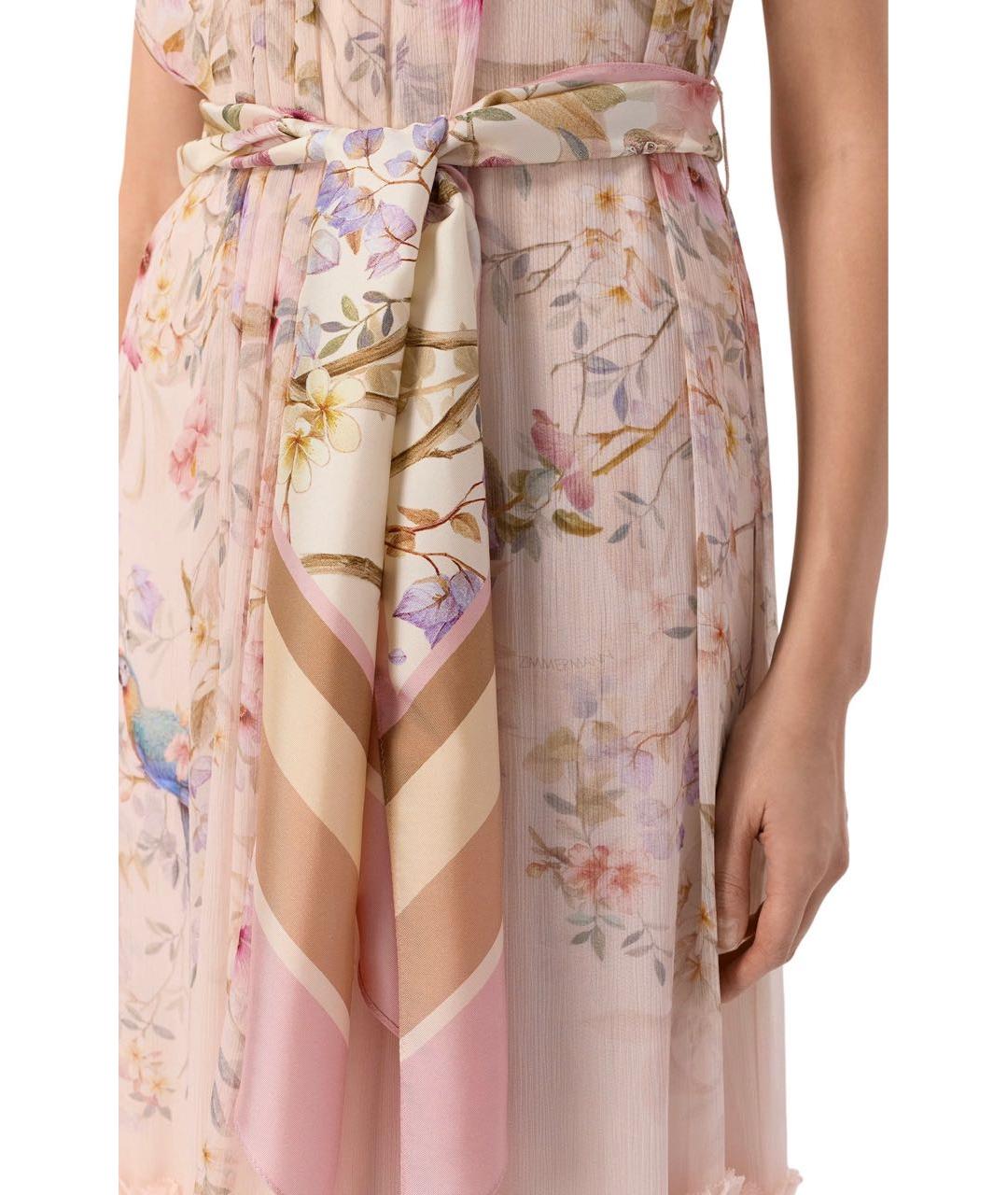 ZIMMERMANN Розовое вискозное повседневное платье, фото 4