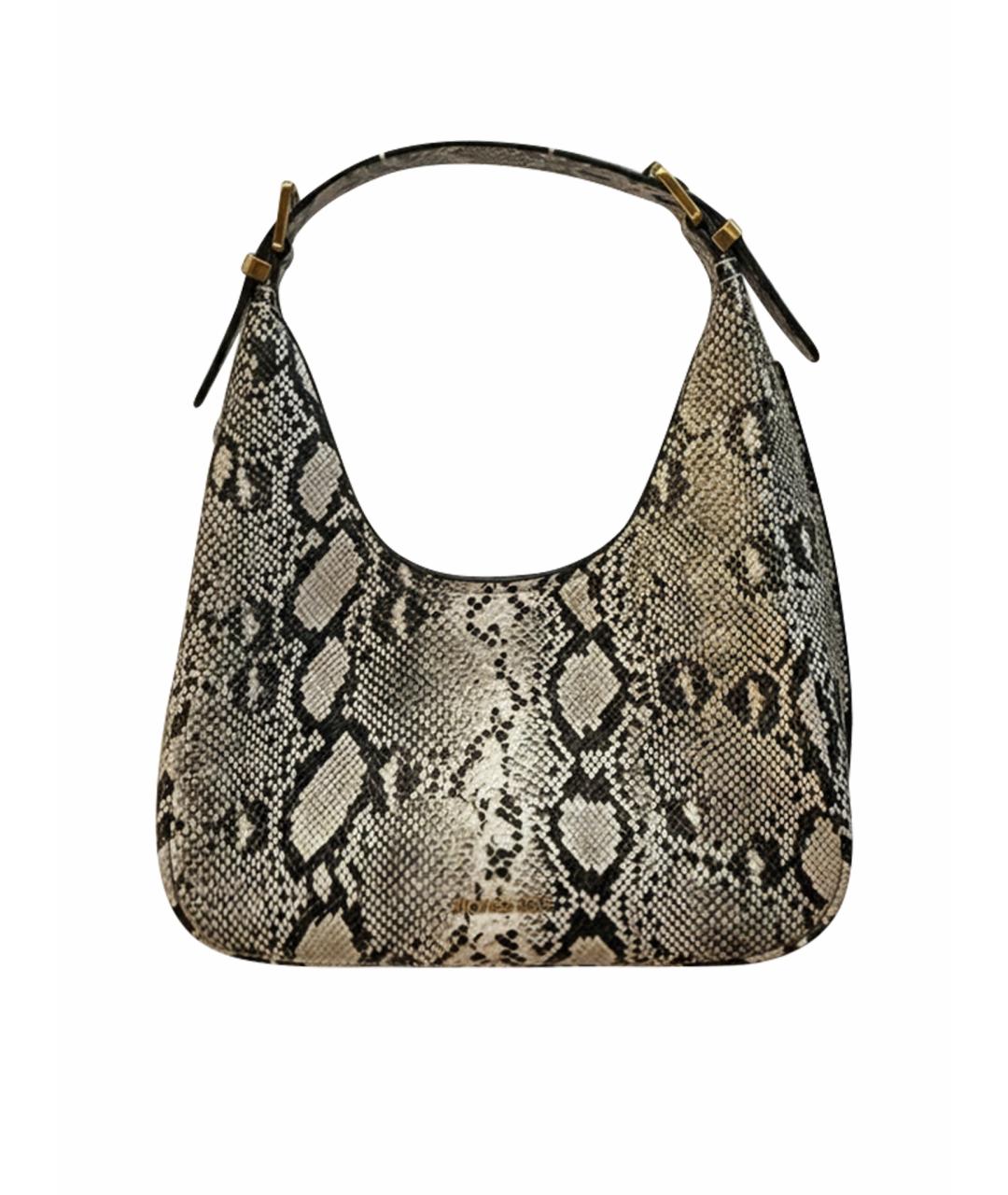 MICHAEL KORS Бежевая кожаная сумка с короткими ручками, фото 1