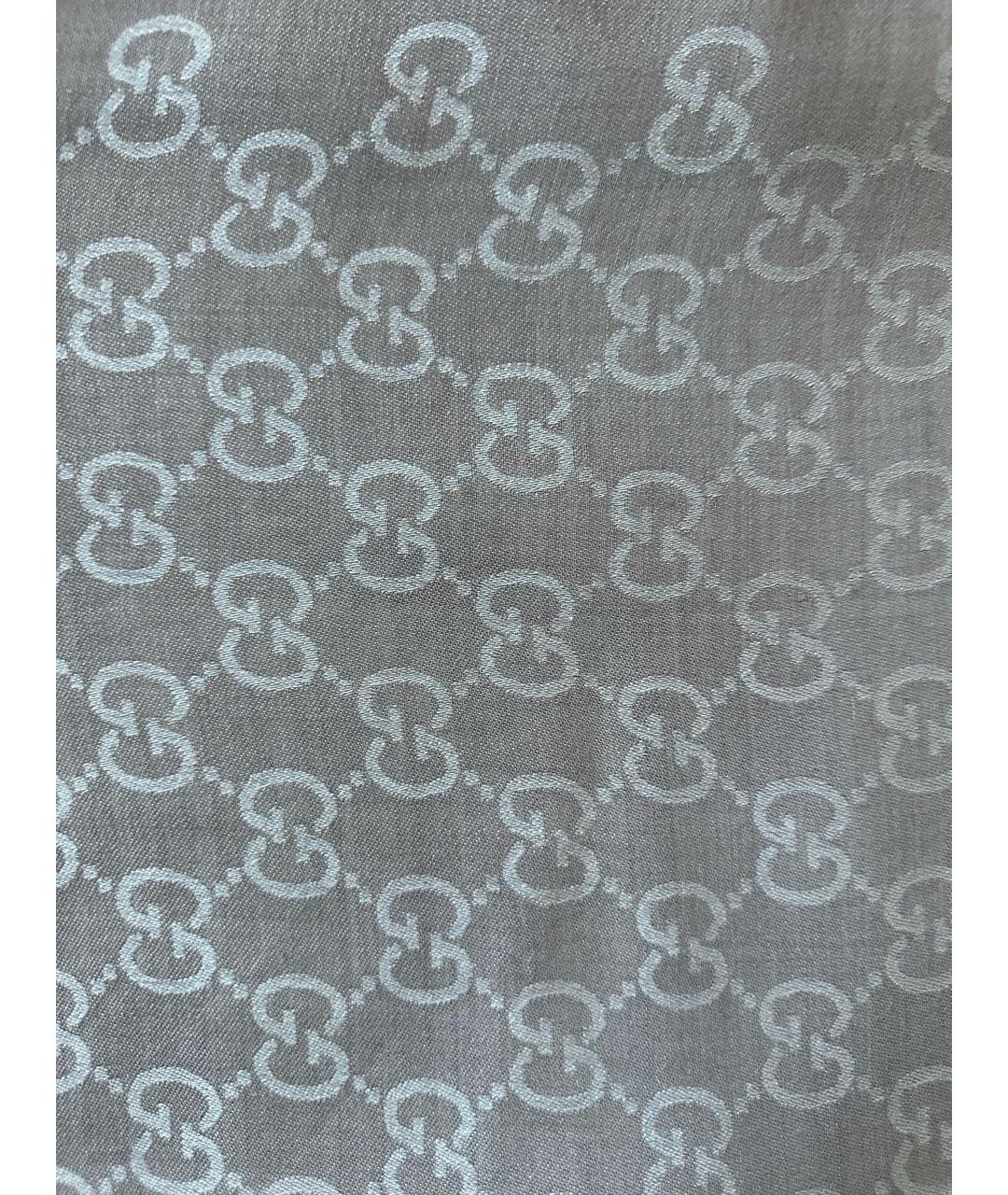 GUCCI Бежевый платок, фото 6