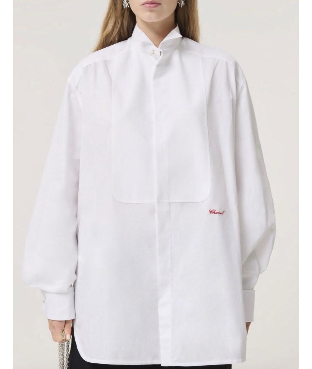 CHANEL Белая хлопковая рубашка, фото 2