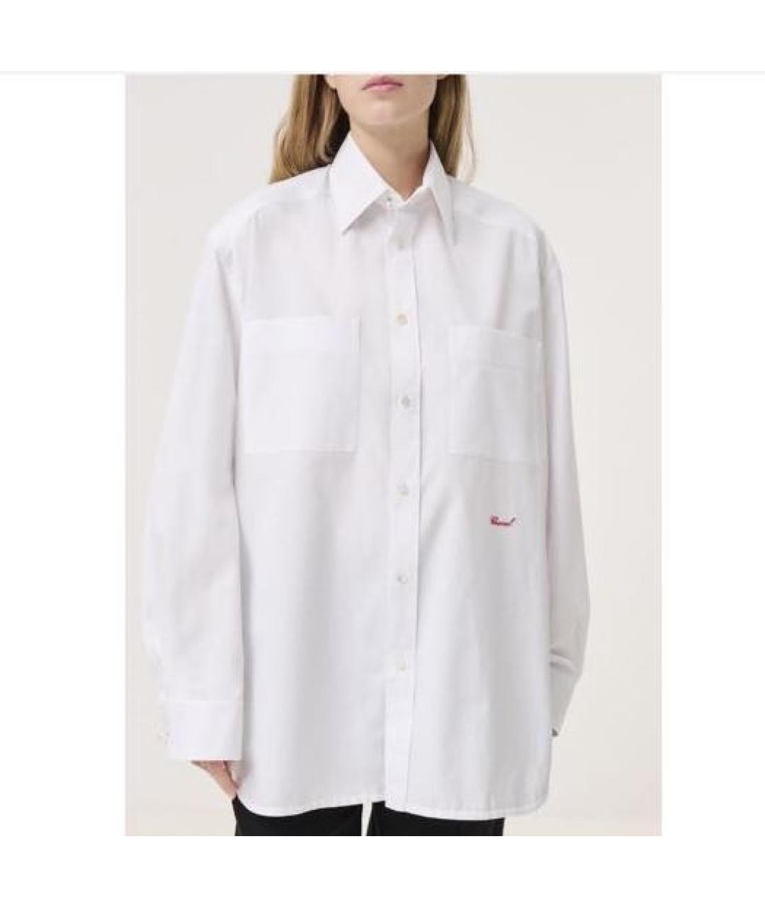 CHANEL Белая хлопковая рубашка, фото 2