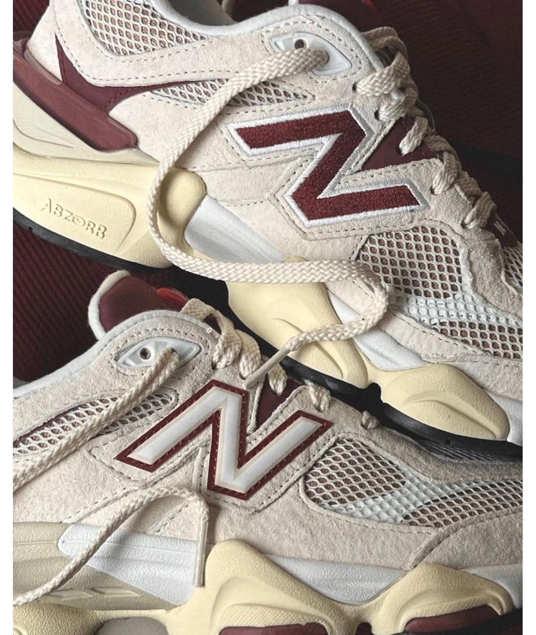 NEW BALANCE Бежевые текстильные низкие кроссовки / кеды, фото 3