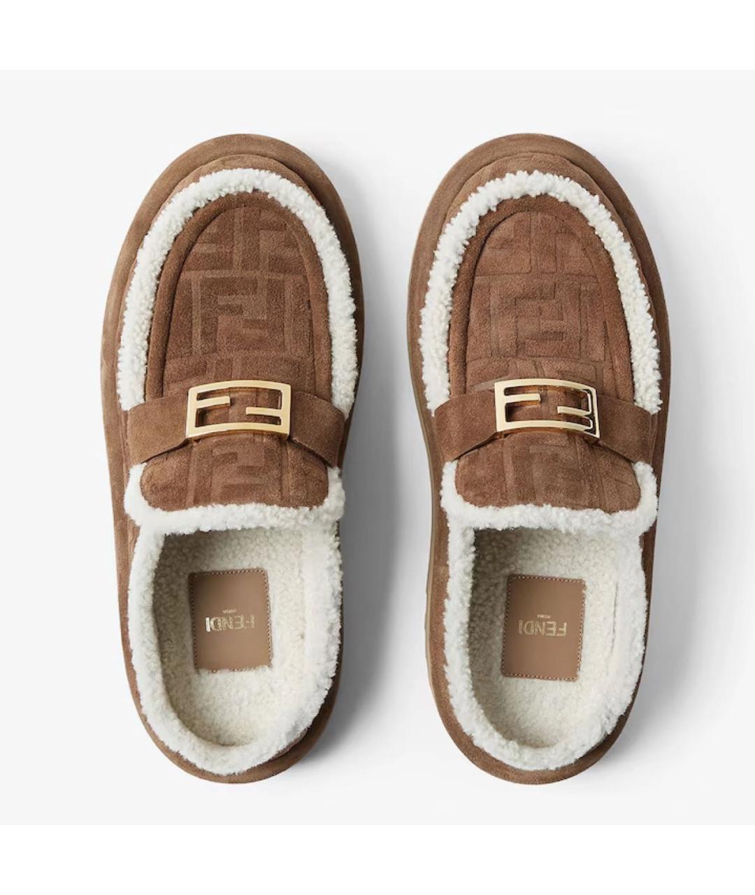 FENDI Коричневые мюли, фото 3