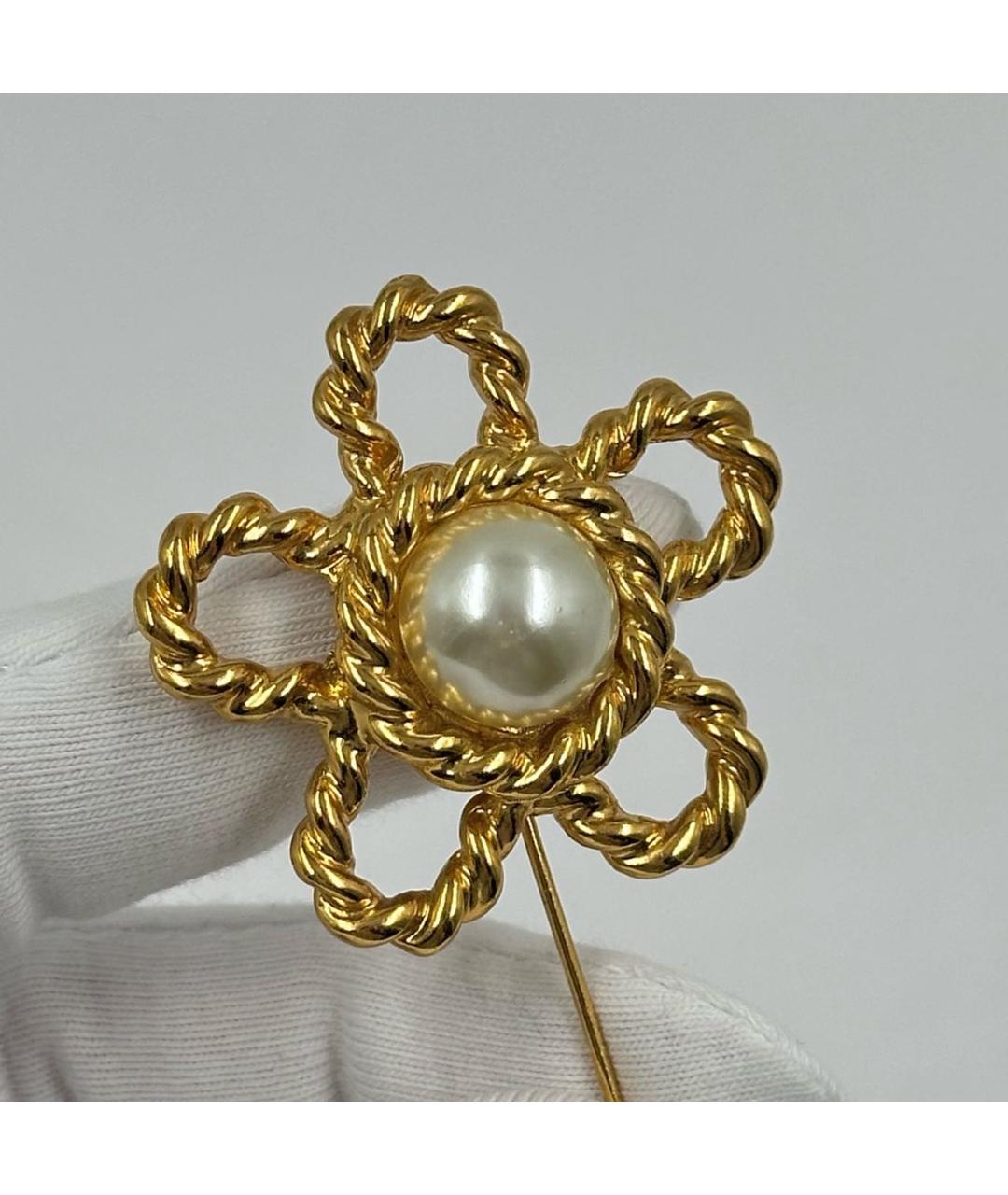 MOSCHINO Золотая позолоченная булавка / брошь, фото 3