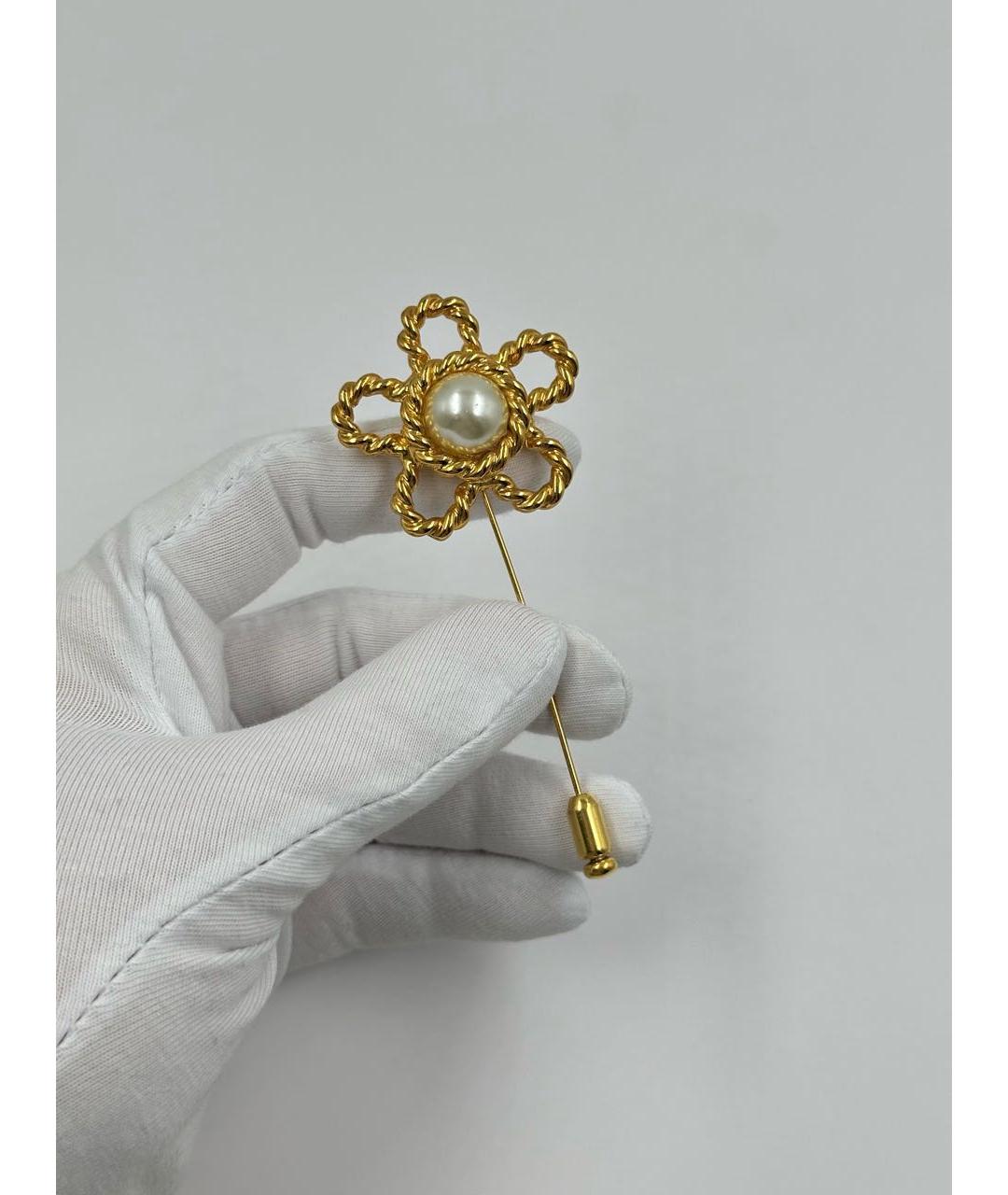 MOSCHINO Золотая позолоченная булавка / брошь, фото 2