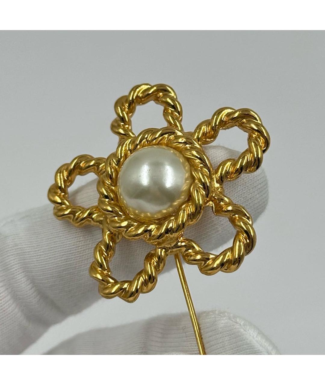 MOSCHINO Золотая позолоченная булавка / брошь, фото 4