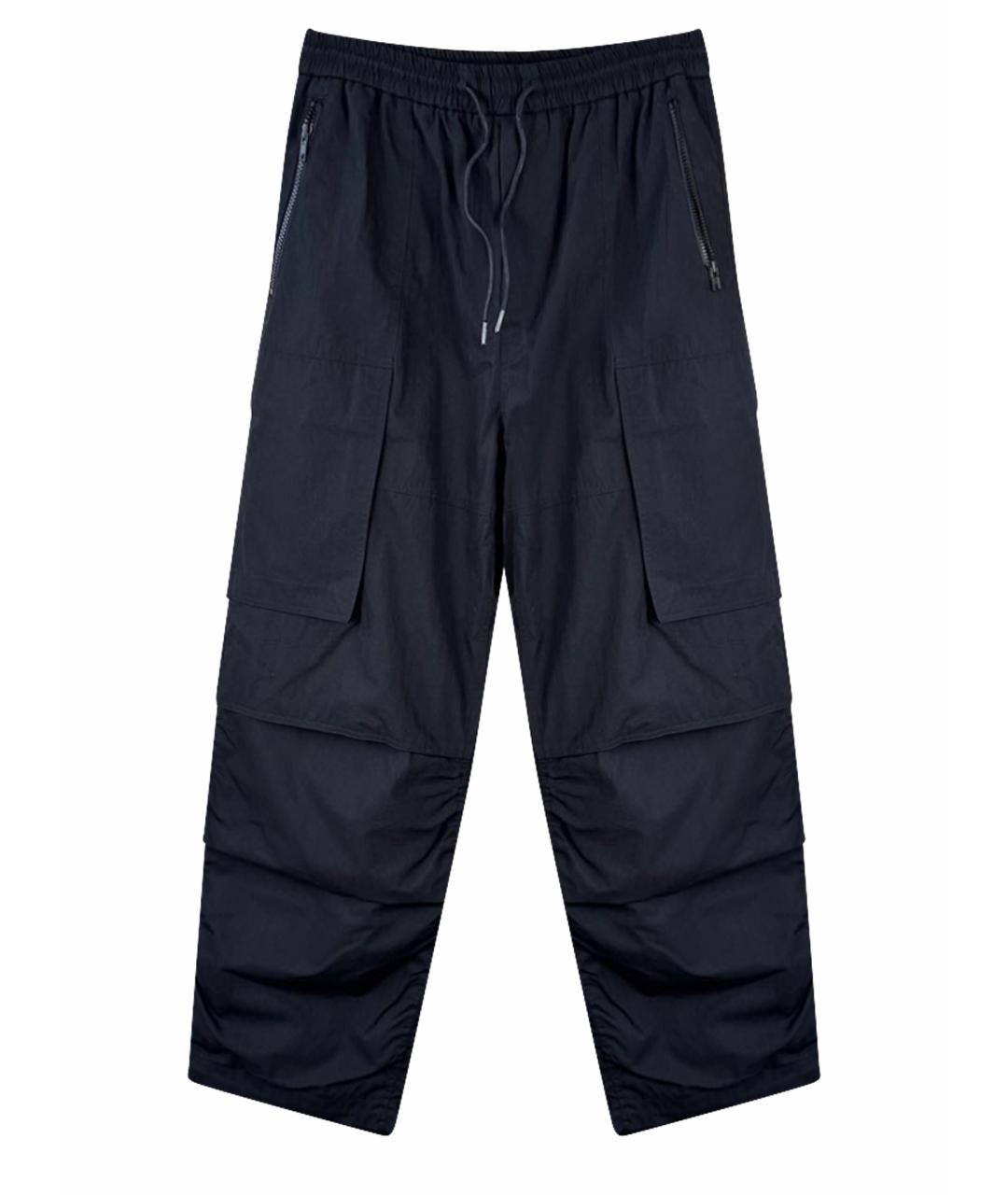 JUUN.J Черные хлопковые повседневные брюки, фото 1