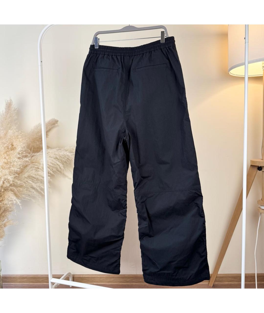 JUUN.J Черные хлопковые повседневные брюки, фото 2