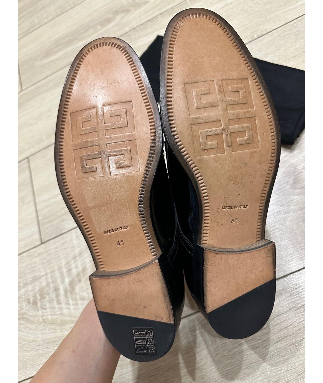 GIVENCHY Черные туфли из лакированной кожи, фото 7