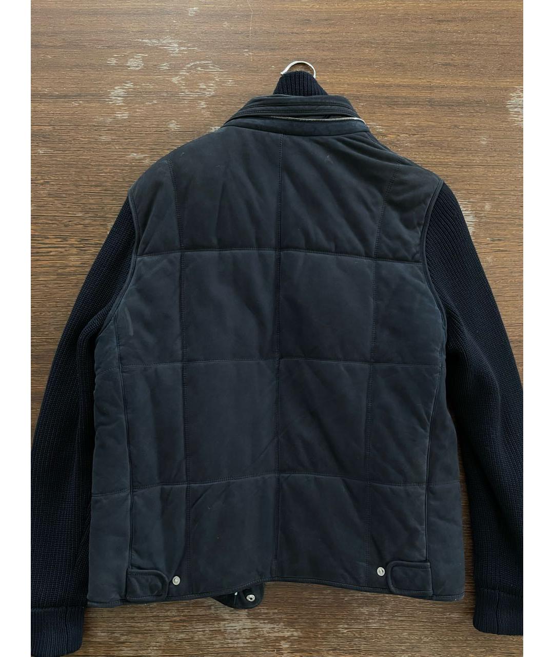 ZEGNA Темно-синяя замшевая куртка, фото 2