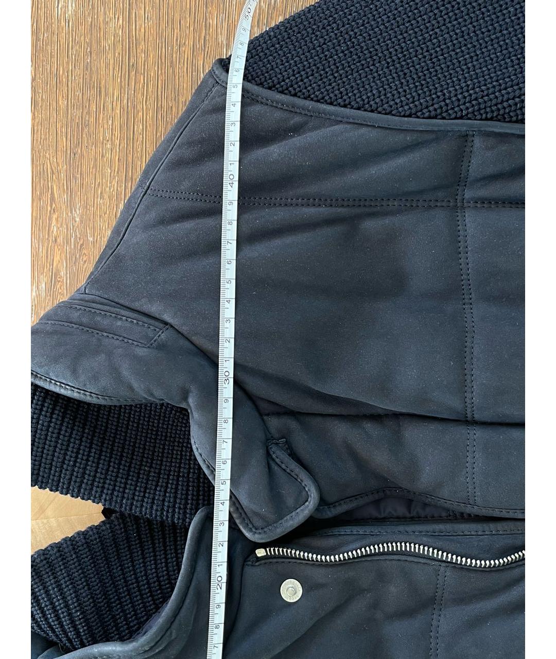 ZEGNA Темно-синяя замшевая куртка, фото 4