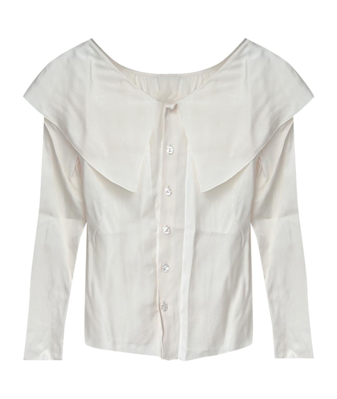 CHANEL Бежевая шелковая блузы, фото 1