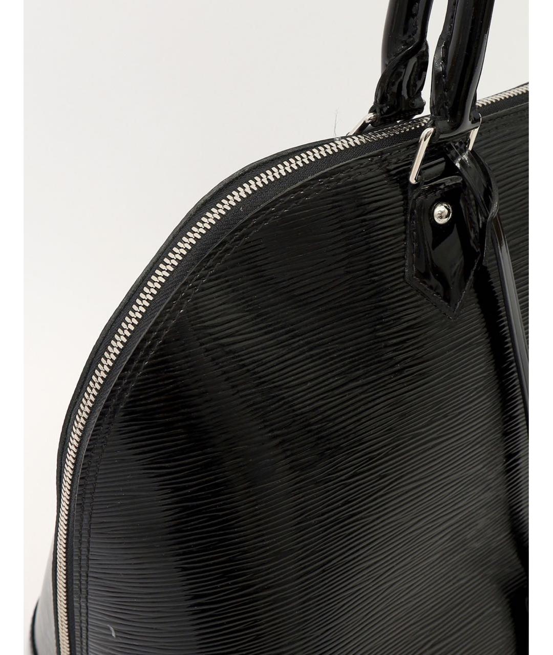 LOUIS VUITTON Черная сумка тоут из лакированной кожи, фото 7
