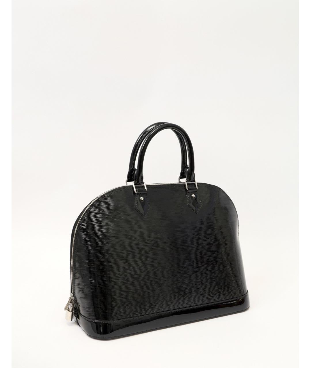 LOUIS VUITTON Черная сумка тоут из лакированной кожи, фото 4