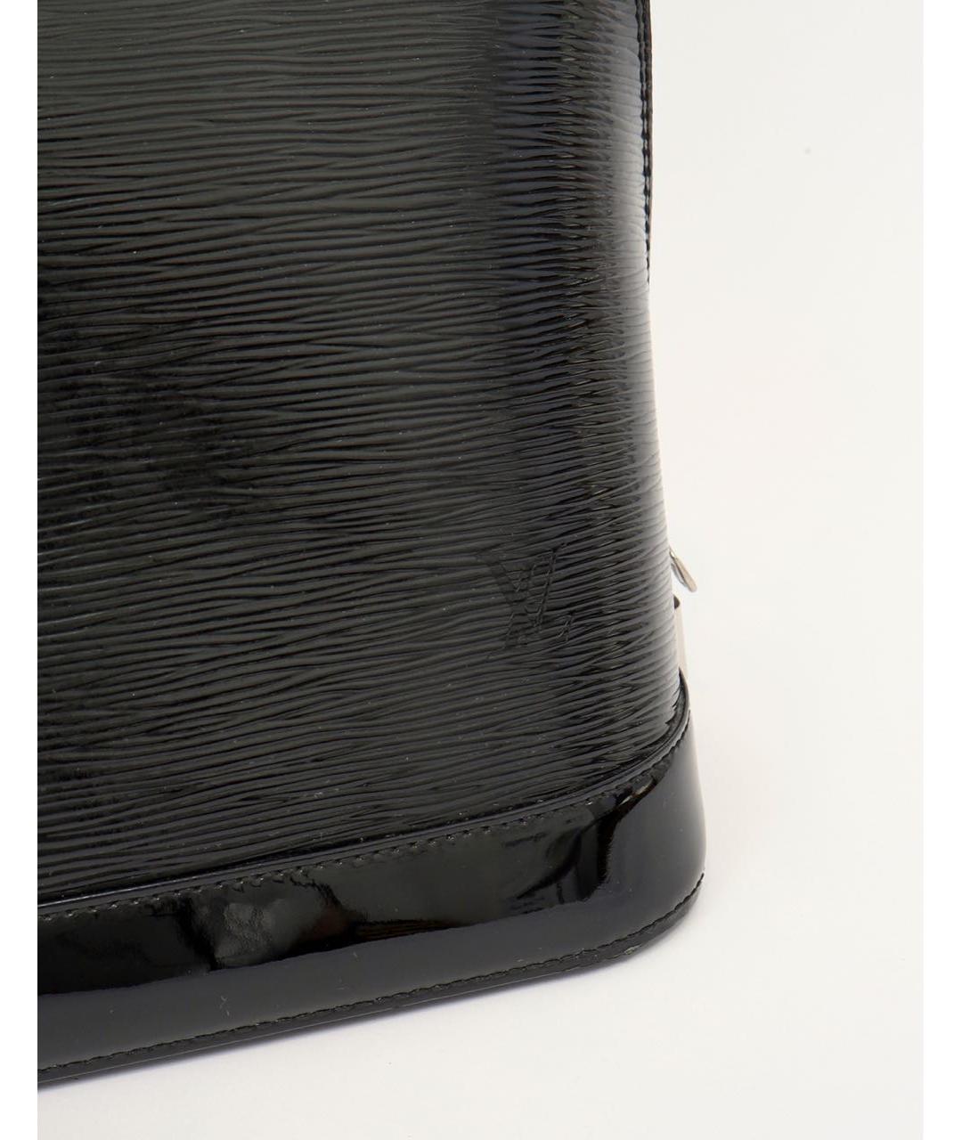 LOUIS VUITTON Черная сумка тоут из лакированной кожи, фото 5