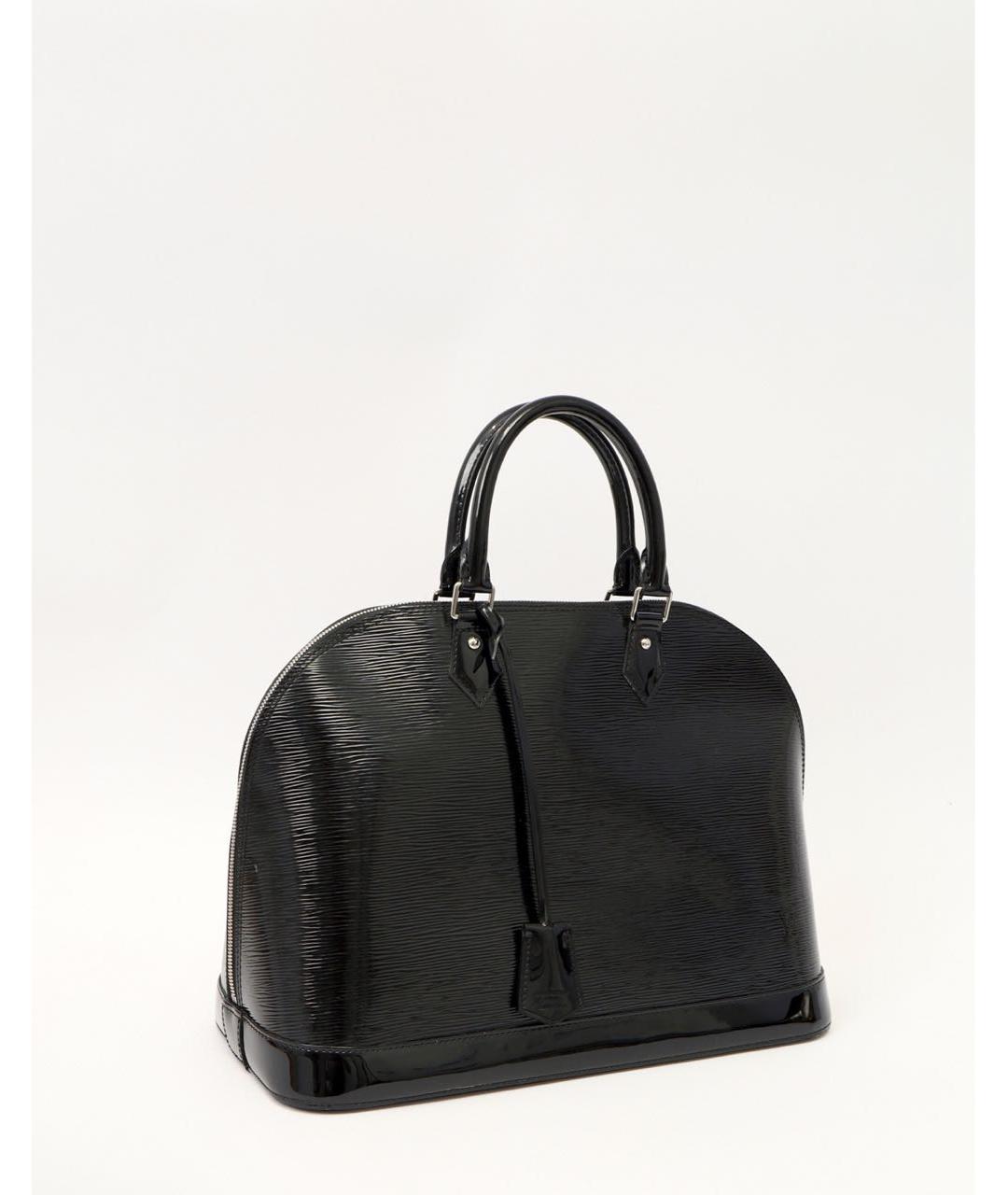 LOUIS VUITTON Черная сумка тоут из лакированной кожи, фото 3