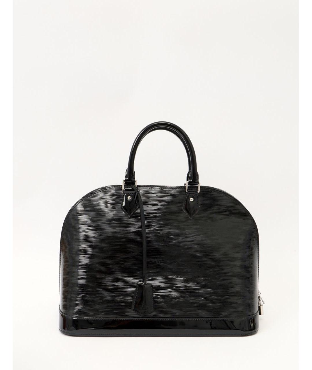 LOUIS VUITTON Черная сумка тоут из лакированной кожи, фото 9