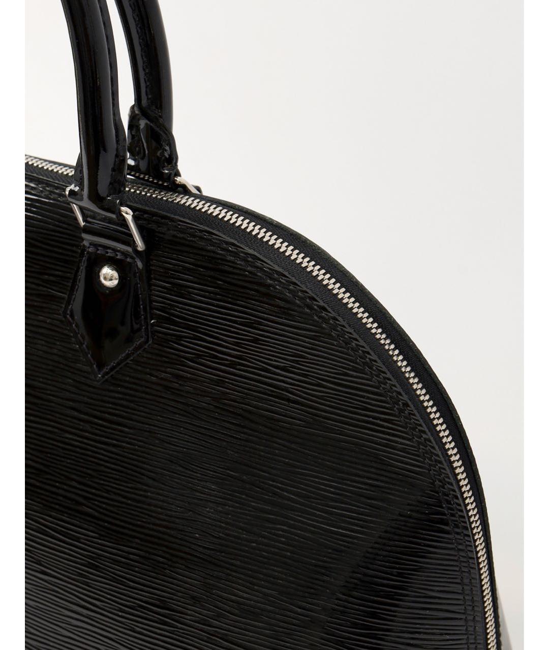 LOUIS VUITTON Черная сумка тоут из лакированной кожи, фото 8
