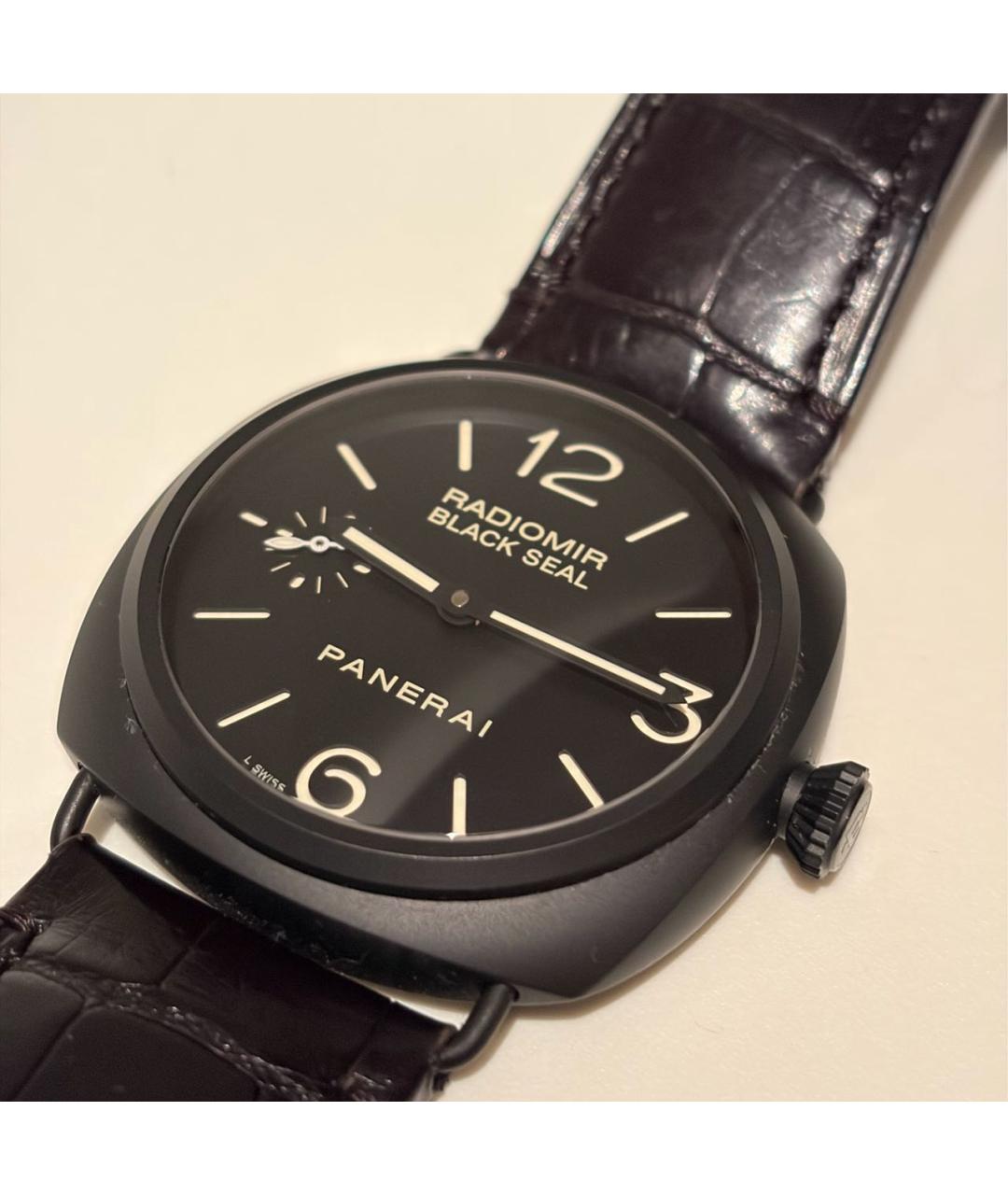 PANERAI Черные керамические часы, фото 2