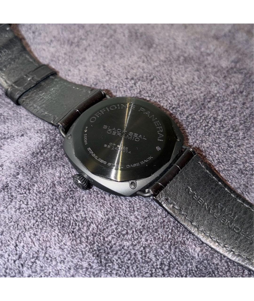 PANERAI Черные керамические часы, фото 4