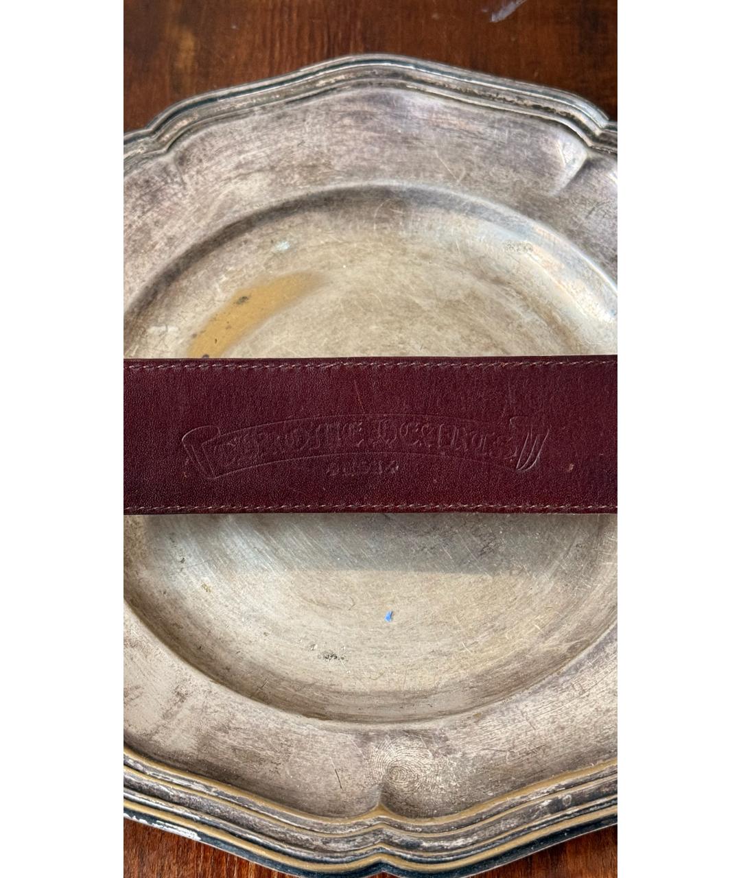 CHROME HEARTS Коричневый кожаный ремень, фото 3