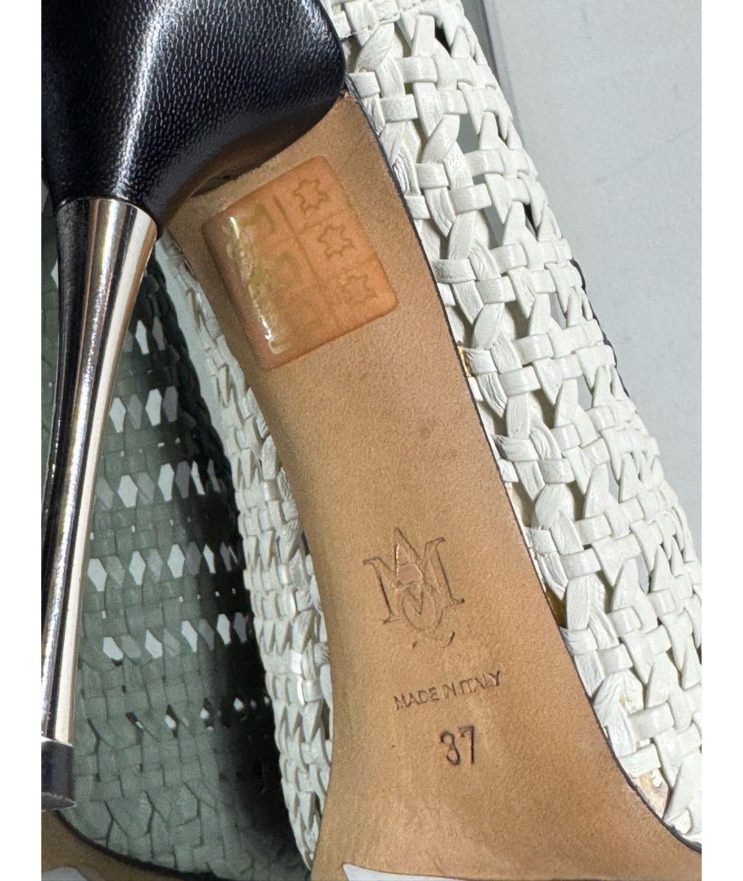 ALEXANDER MCQUEEN Белые кожаные туфли, фото 6
