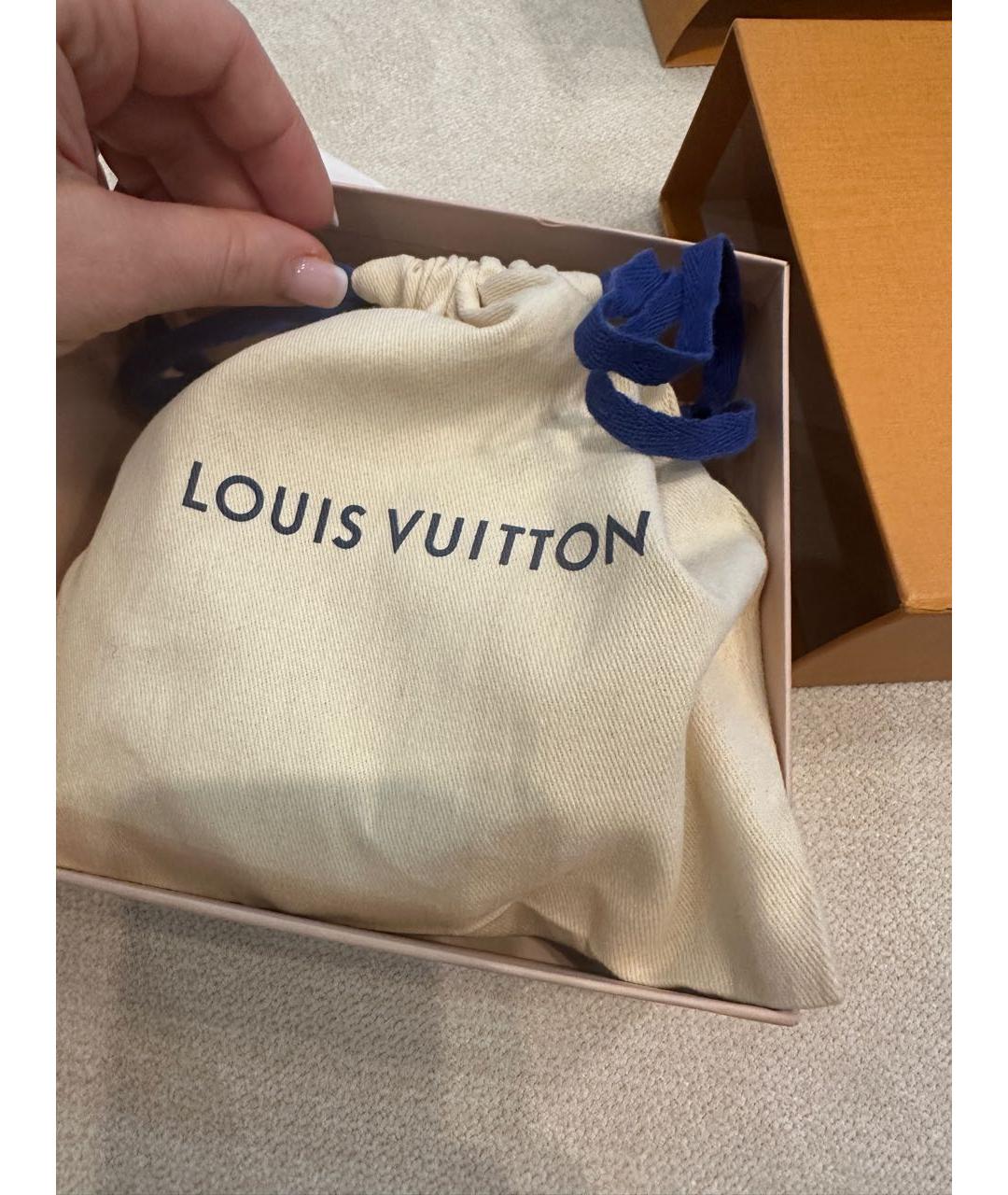 LOUIS VUITTON Черный кожаный ремень, фото 5