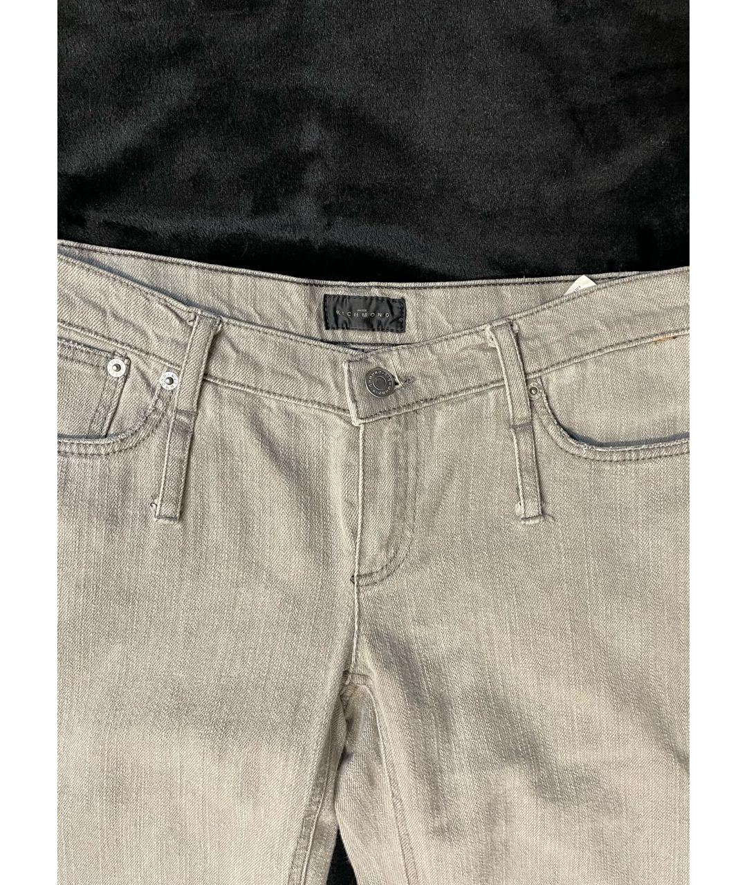 JOHN RICHMOND Бежевые хлопковые джинсы, фото 3