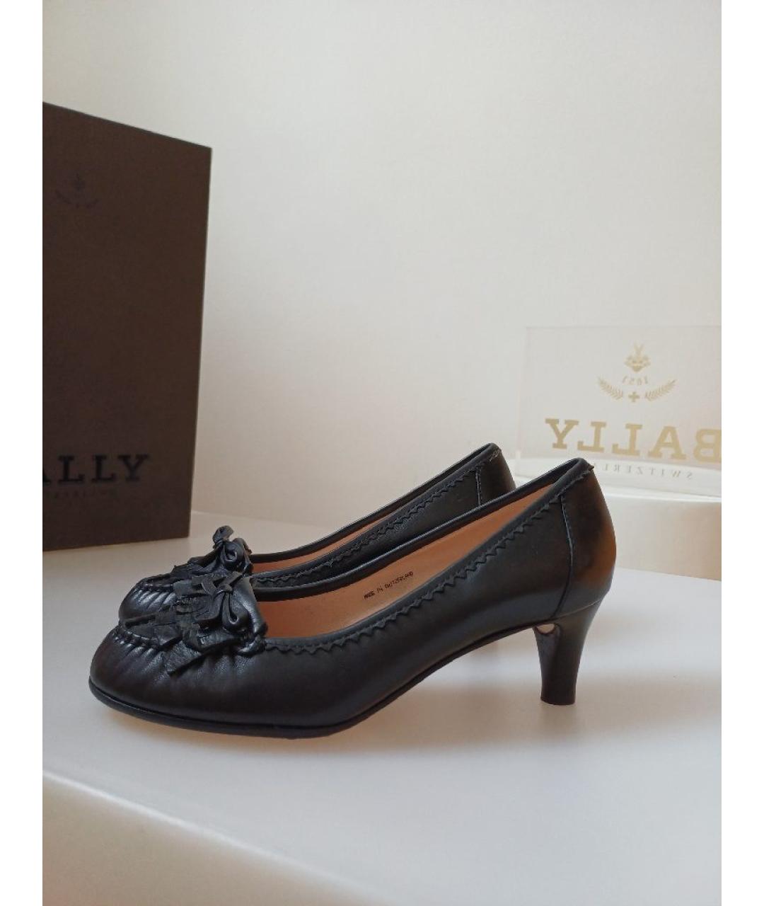 BALLY Черные кожаные туфли, фото 6
