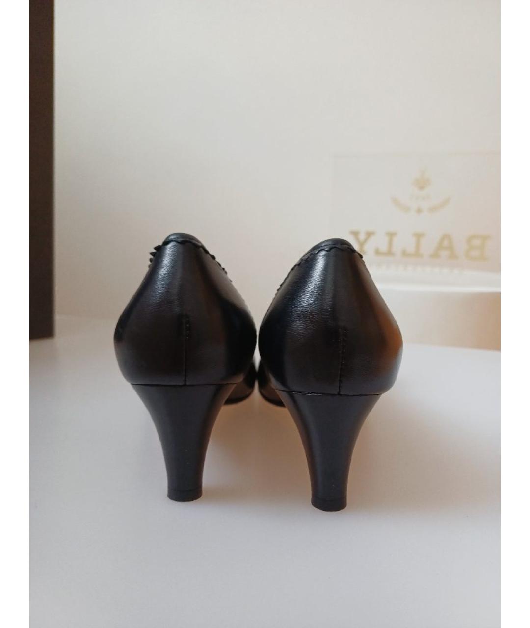 BALLY Черные кожаные туфли, фото 8