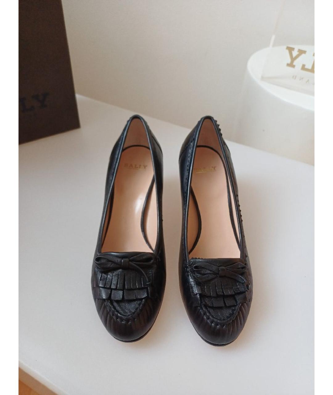 BALLY Черные кожаные туфли, фото 7