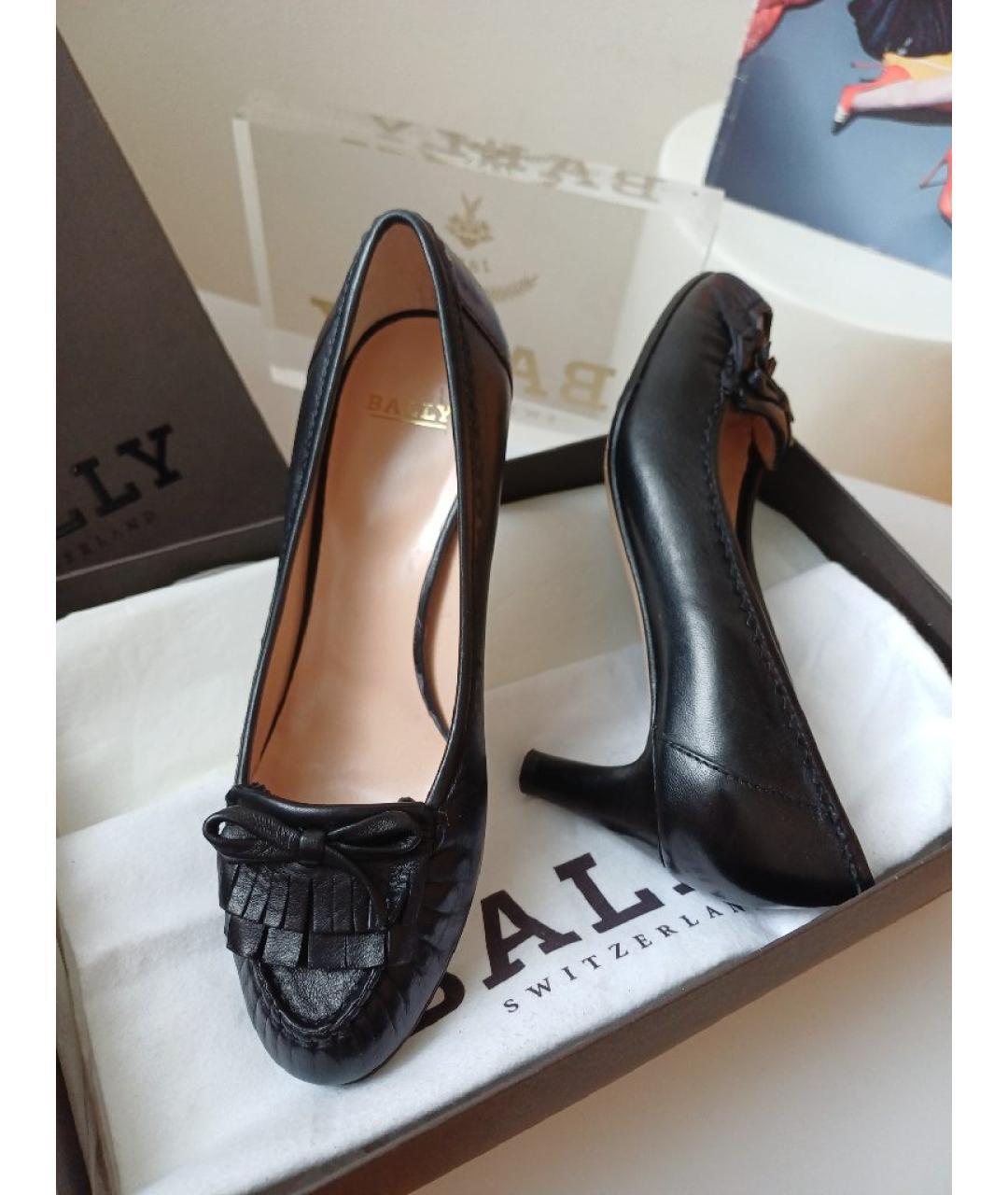 BALLY Черные кожаные туфли, фото 3
