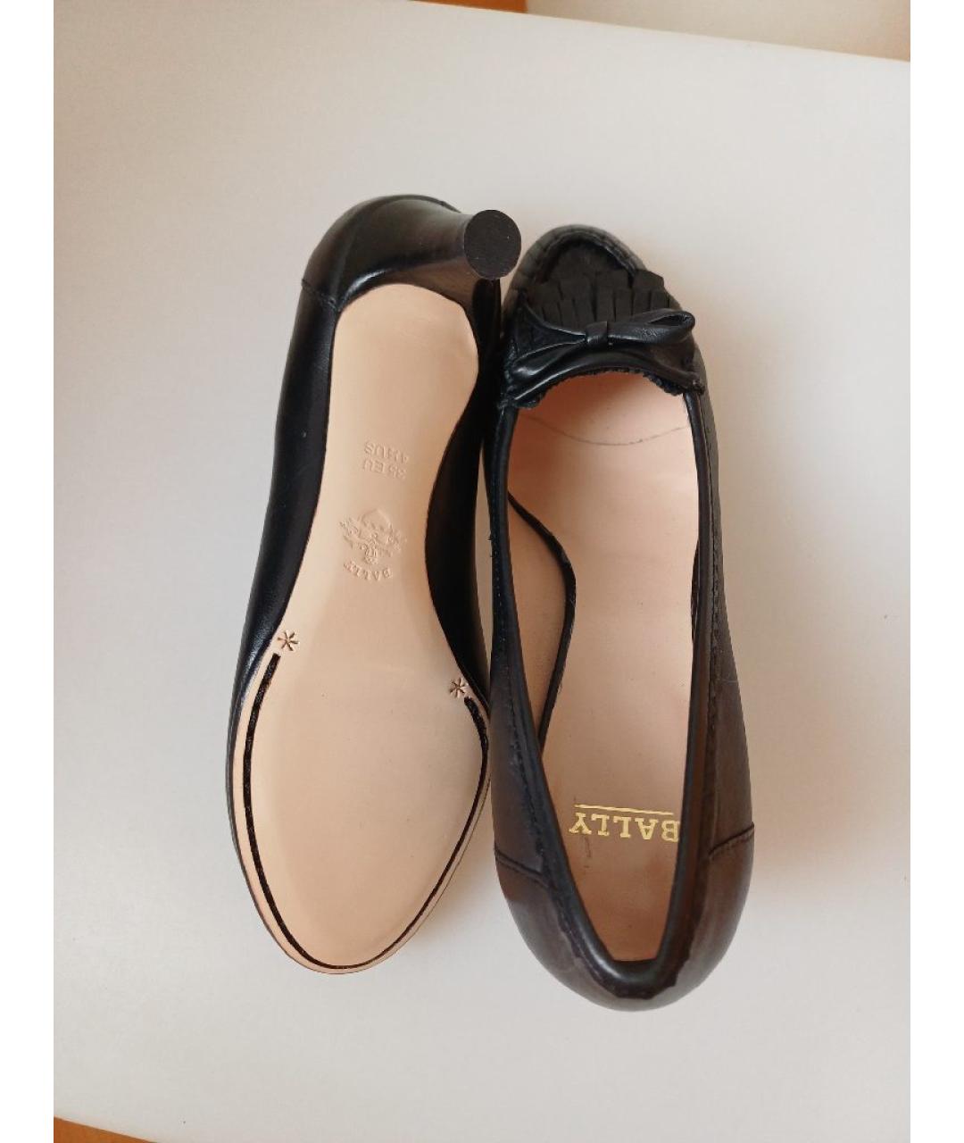 BALLY Черные кожаные туфли, фото 9