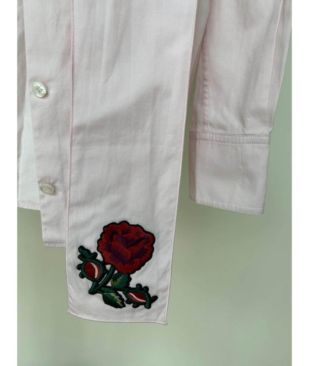 GUCCI Розовая хлопковая рубашка, фото 2