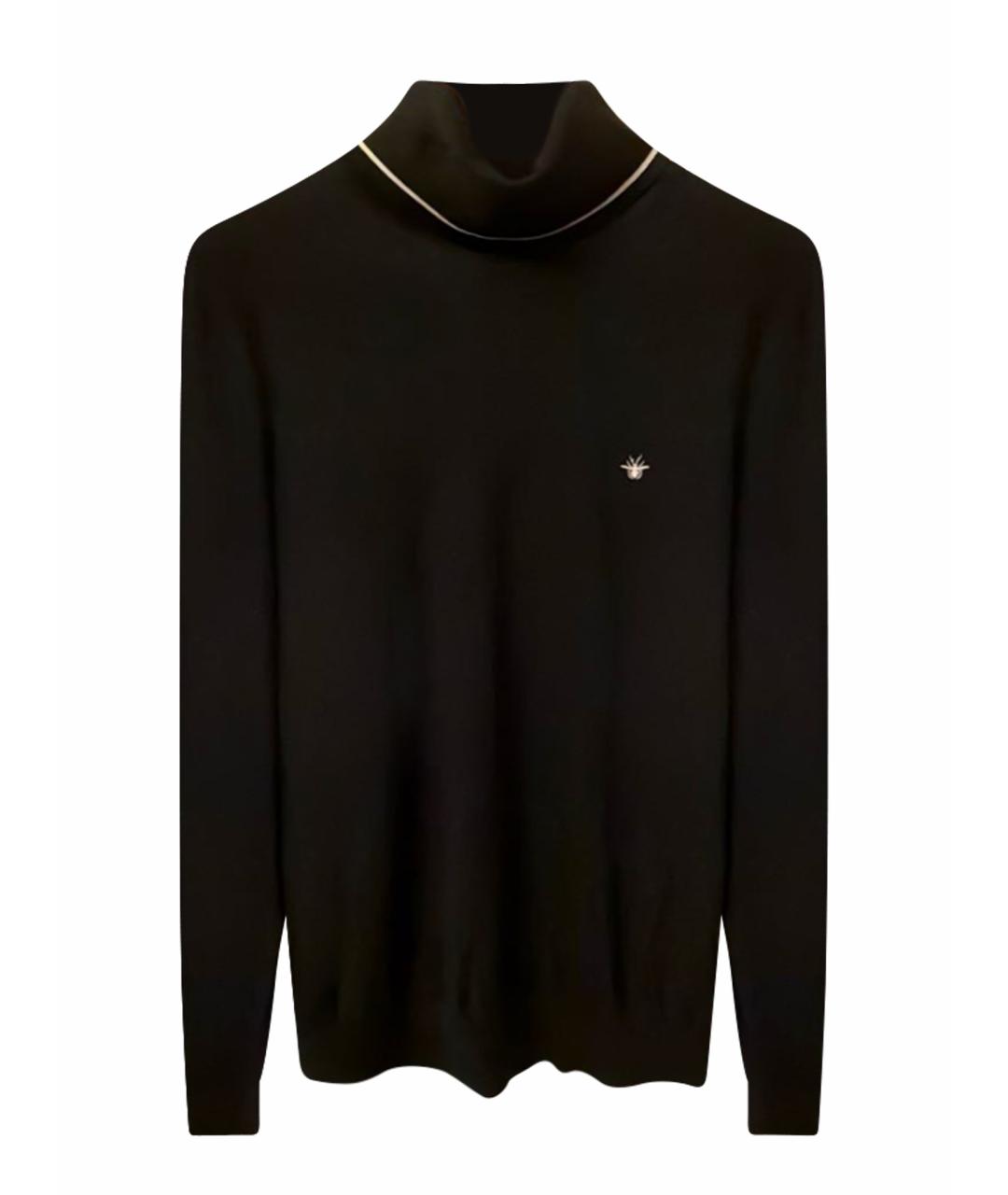 CHRISTIAN DIOR Черная шерстяная водолазка, фото 1