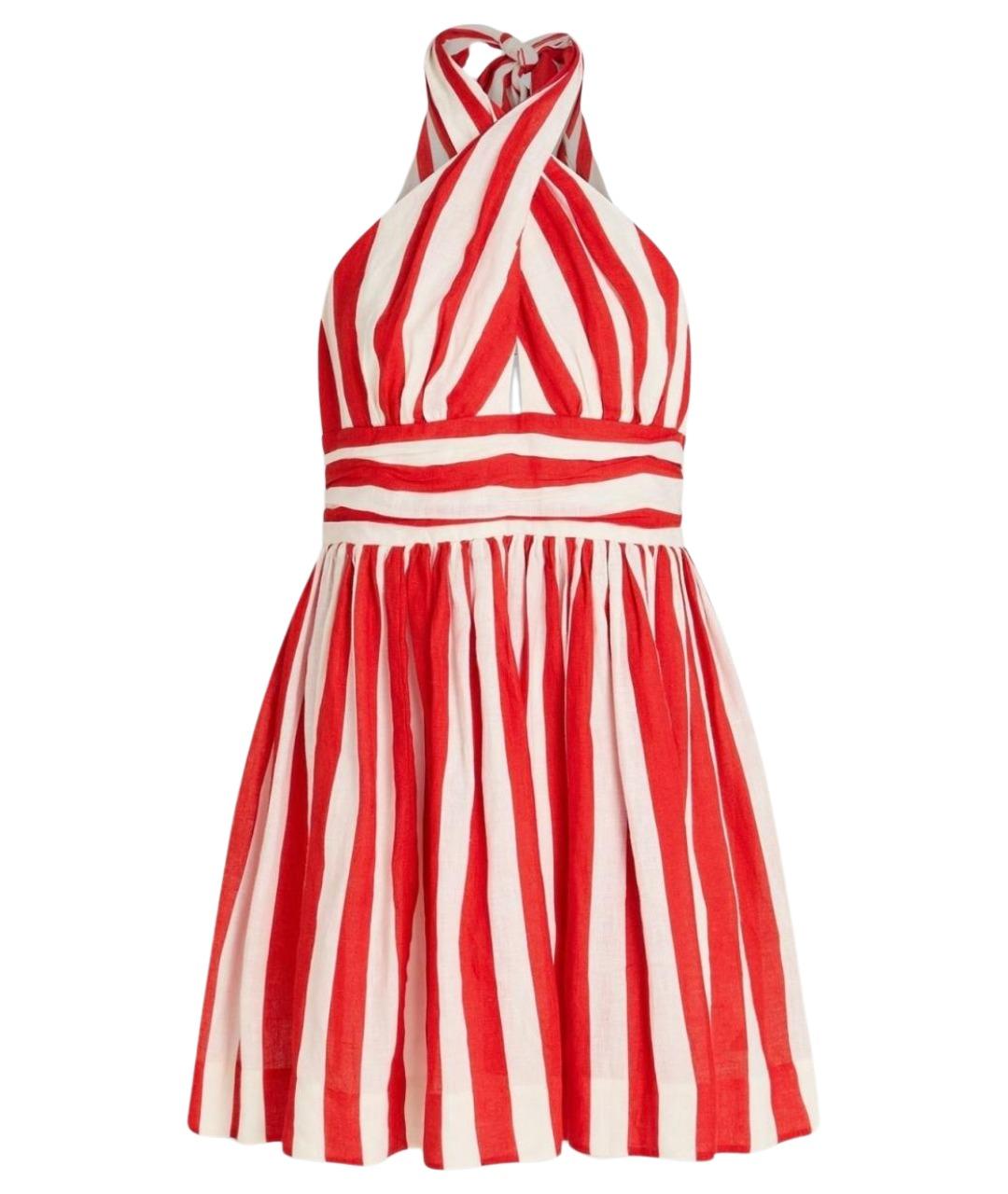 ZIMMERMANN Красный льняной сарафан, фото 1