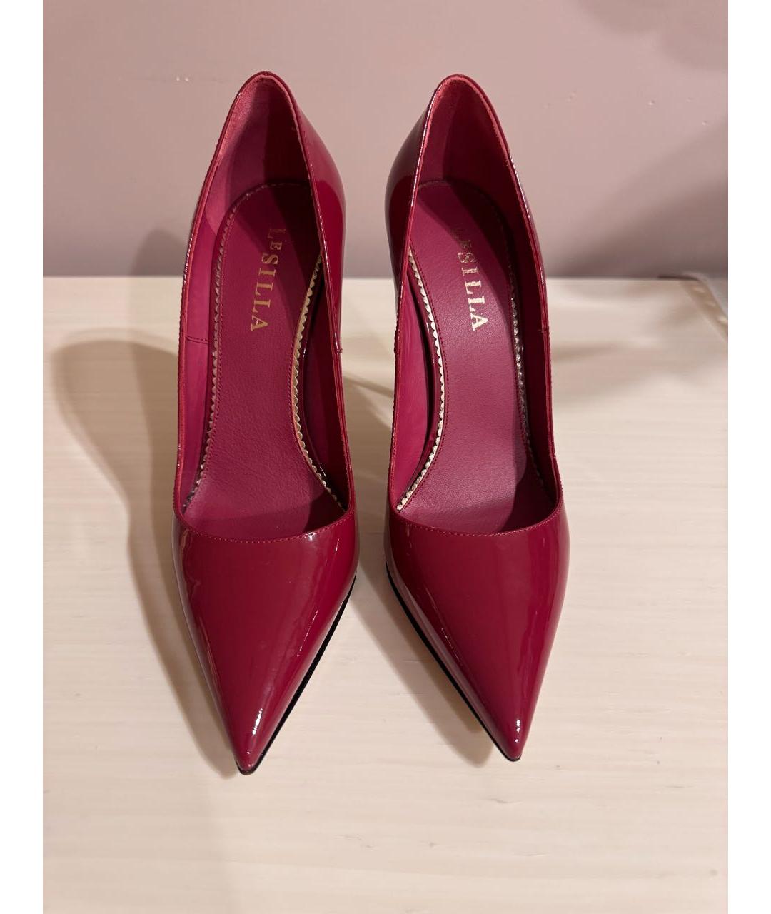 LE SILLA Бордовые туфли из лакированной кожи, фото 2
