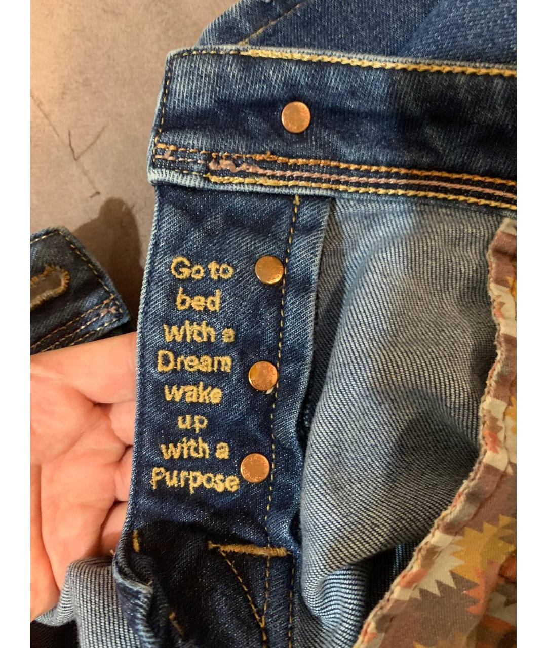 JACOB COHEN Синие хлопковые прямые джинсы, фото 5