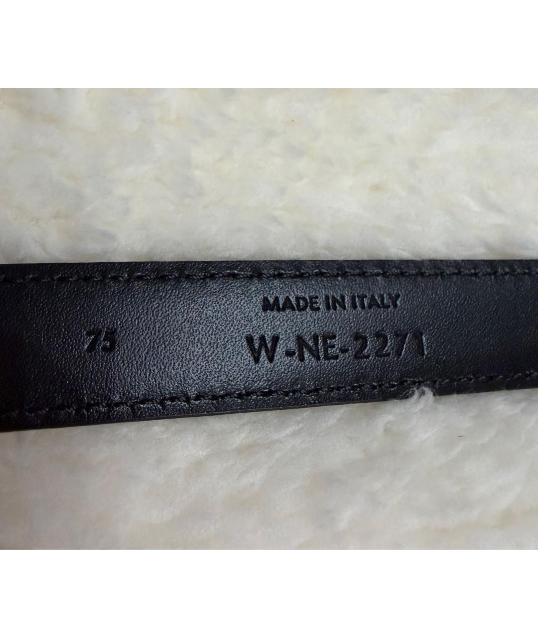 CELINE Черный кожаный ремень, фото 4