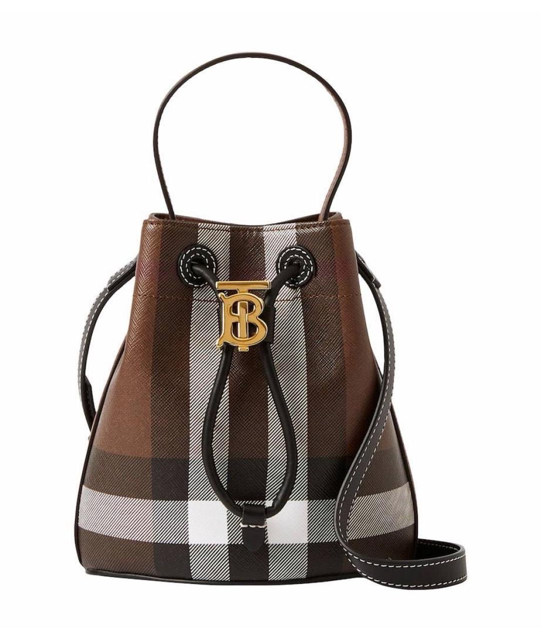 BURBERRY Коричневая сумка с короткими ручками, фото 1