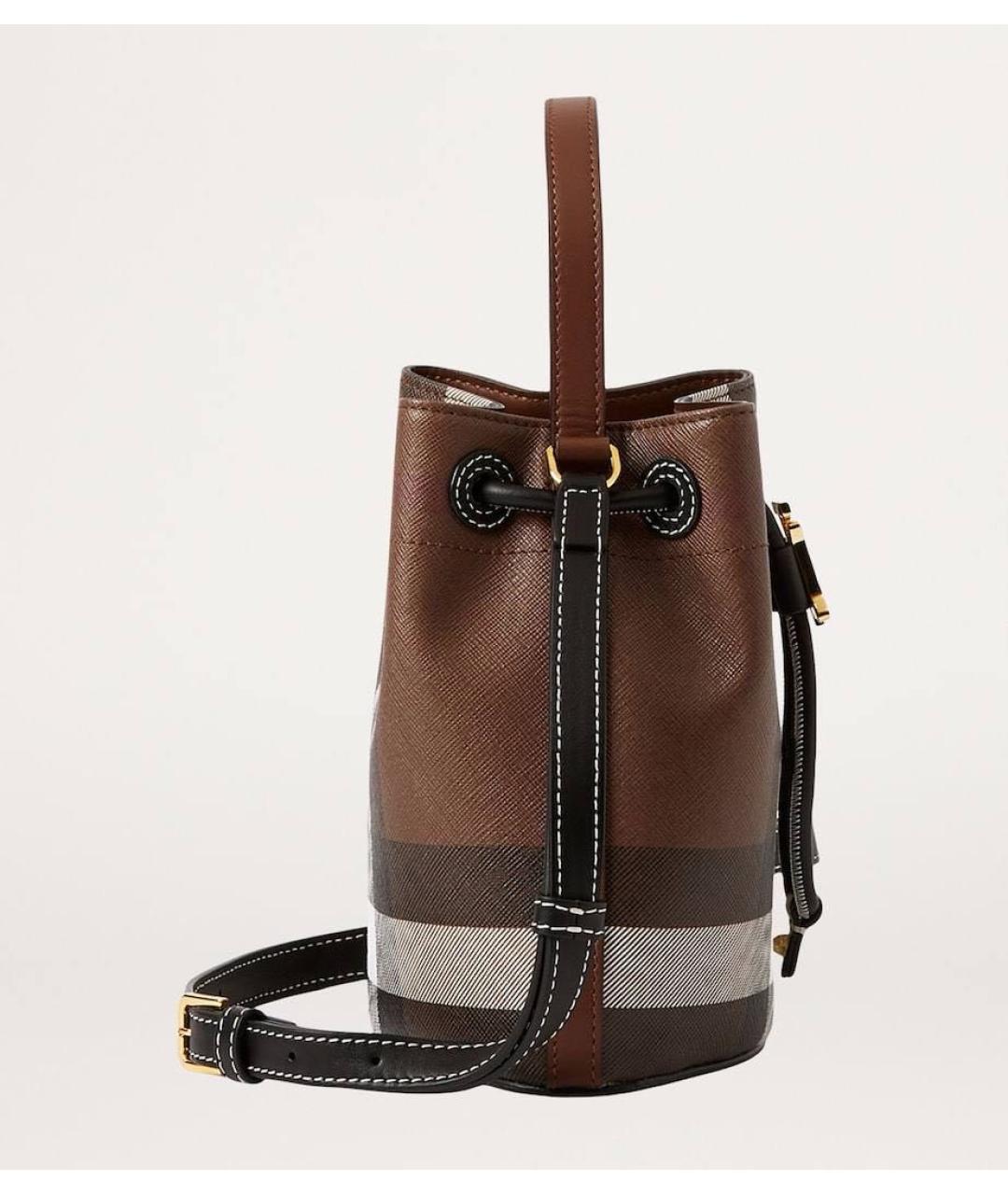 BURBERRY Коричневая сумка с короткими ручками, фото 3