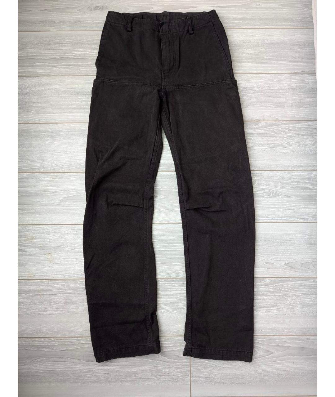 YEEZY Черные хлопковые прямые джинсы, фото 3