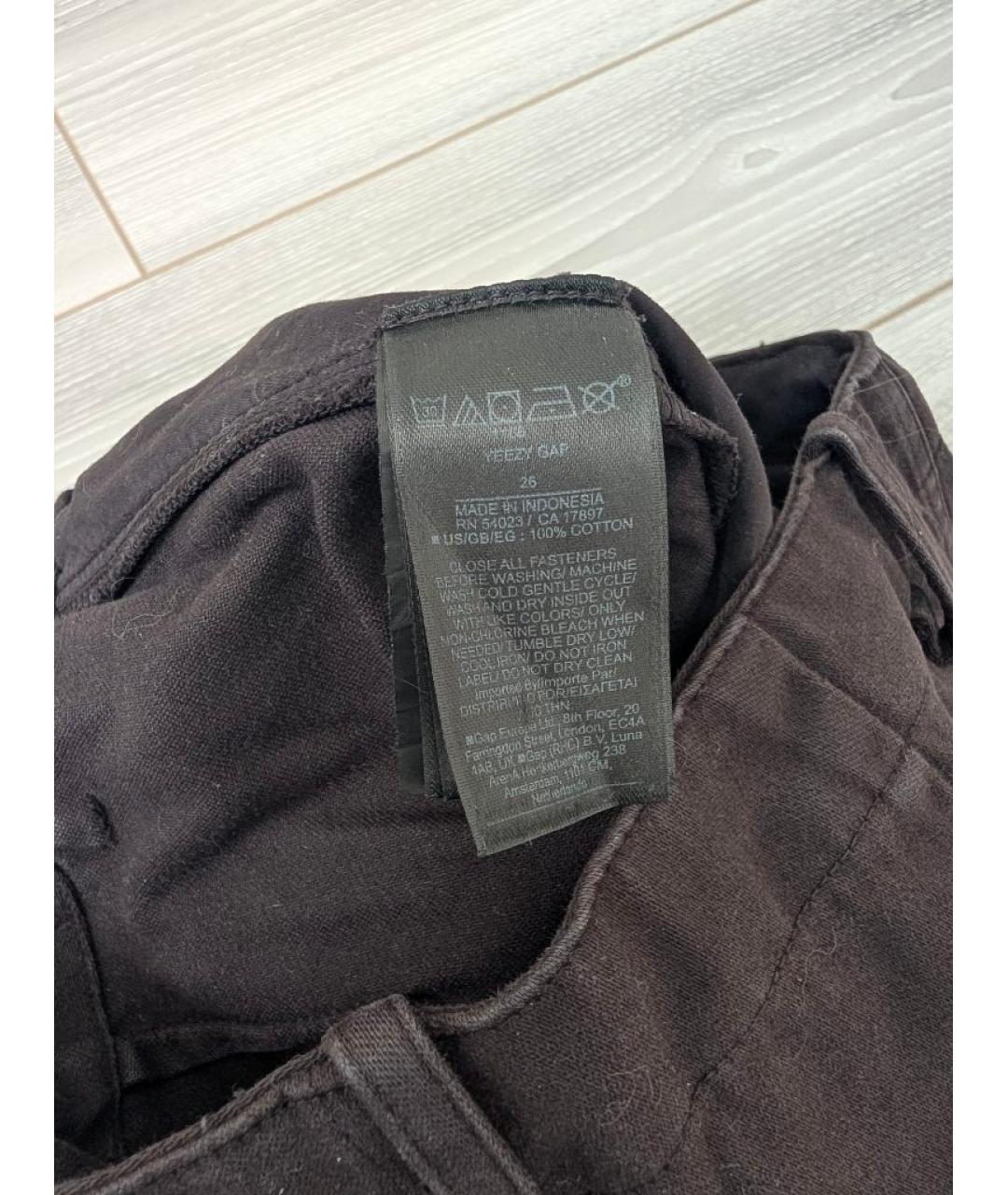 YEEZY Черные хлопковые прямые джинсы, фото 6