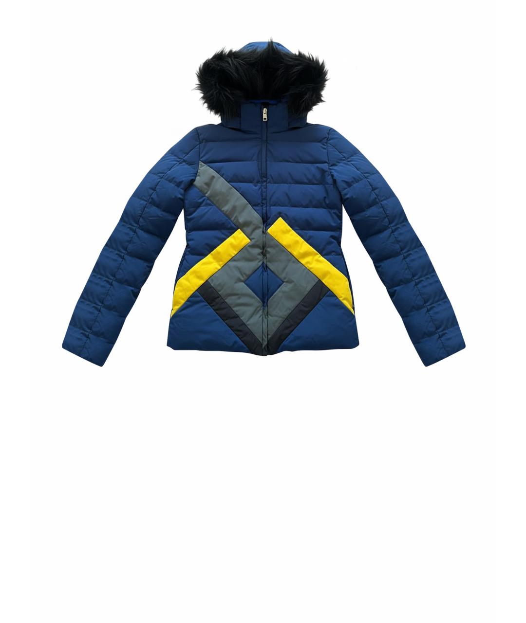 FENDI Темно-синий полиэстеровый пуховик, фото 1