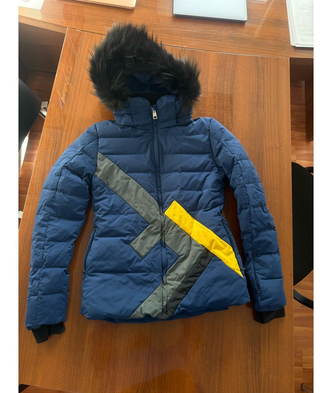 FENDI Темно-синий полиэстеровый пуховик, фото 2