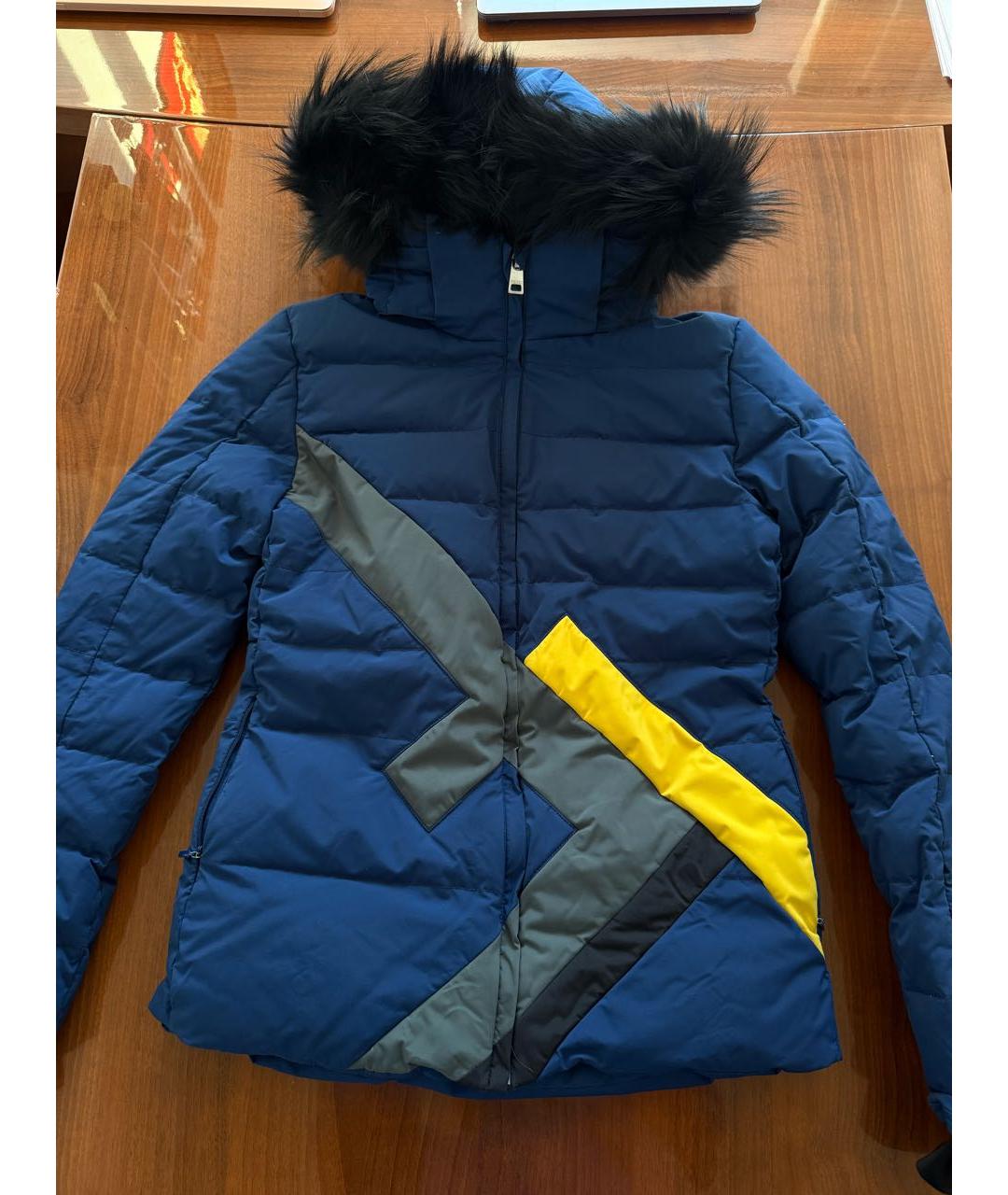 FENDI Темно-синий полиэстеровый пуховик, фото 9