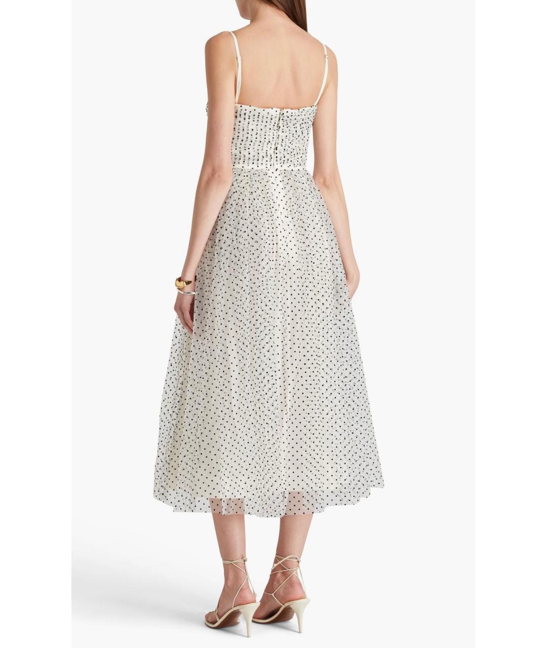 ZIMMERMANN Белое полиэстеровое коктейльное платье, фото 3